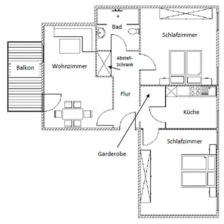 Daire Grosse Familien-ferienwohnung In Strandnaehe Wlan